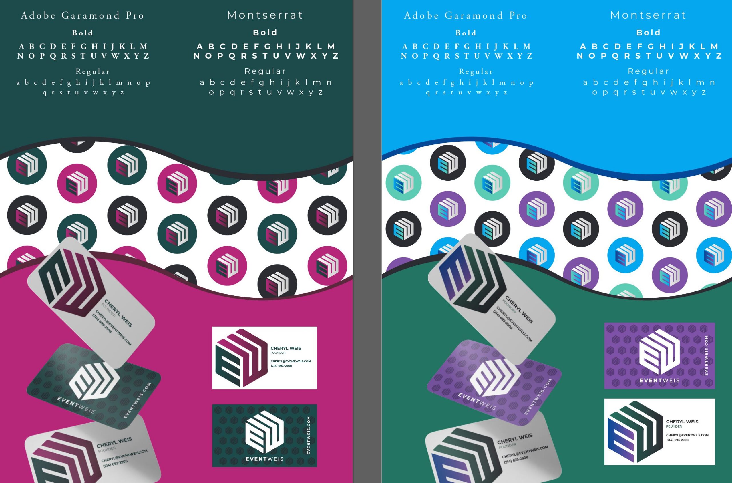 Event Weis brand identity cards