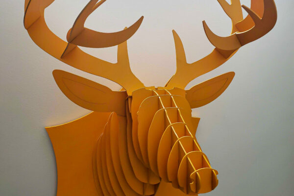 Veuve requested a deer-head wall display.  We came up with this.